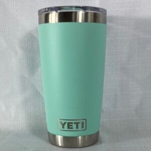 Yeti Rambler 20 oz Tumbler Seafoam Green Stainless Steel MagSlider Lid Mug